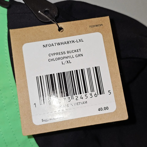 The North Face Cypress Nylon Bucket Hat Chlorophyll Green Size L/XL - Picture 4 of 12